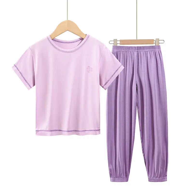 2025 Summer Boys Girls Modal Pajamas Set - Image 6