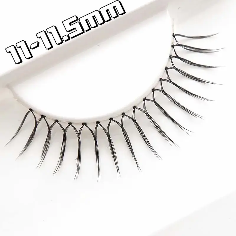 Korean Women's False Eyelashes Clear Root U-Shaped - Image 3