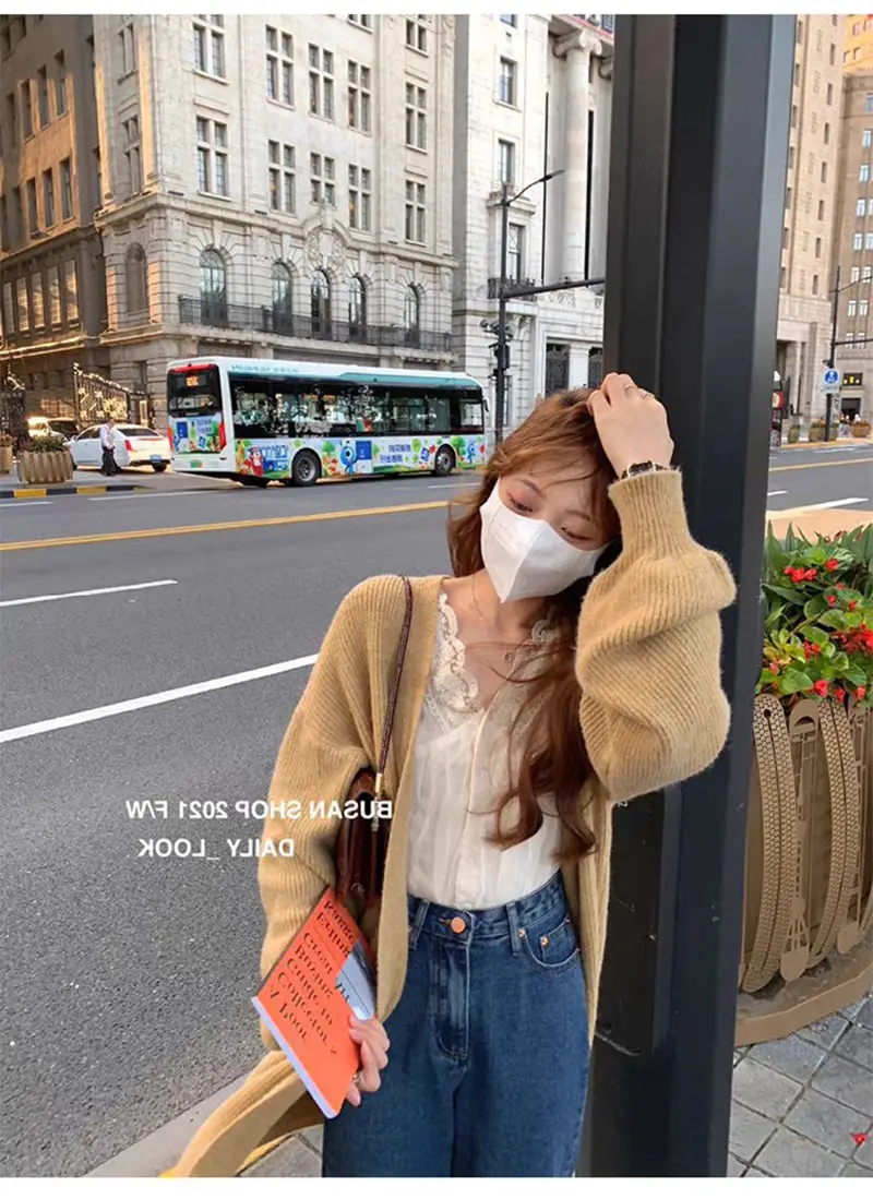 Elegant V-Neck Lace Chiffon Shirt Women — feature 15