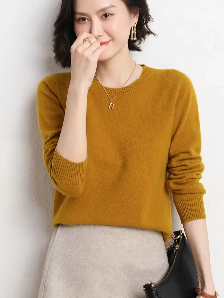 2024 Knitted Cross-border Ladies Sweater Purple - Image 26