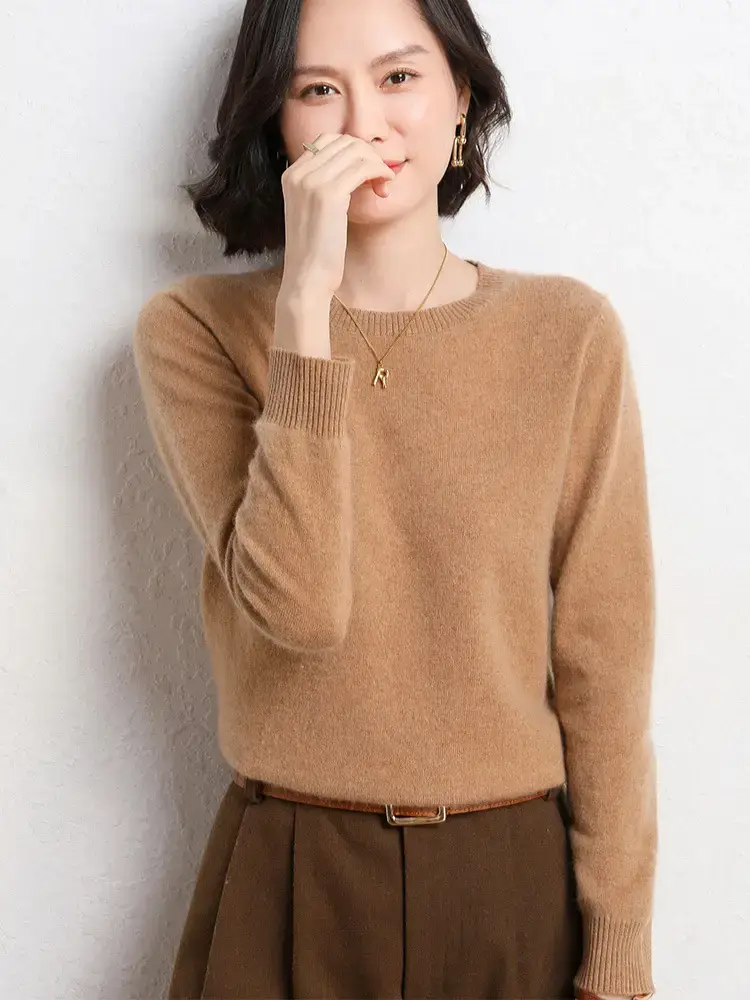 2024 Knitted Cross-border Ladies Sweater Purple - Image 27