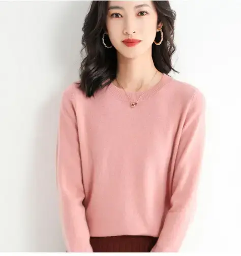 2024 Knitted Cross-border Ladies Sweater Purple - Image 11