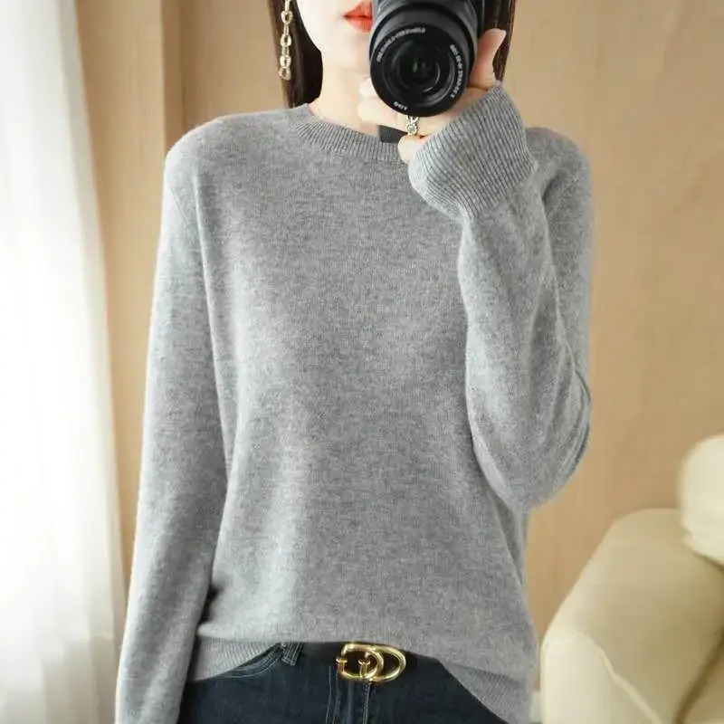 2024 Knitted Cross-border Ladies Sweater Purple - Image 14