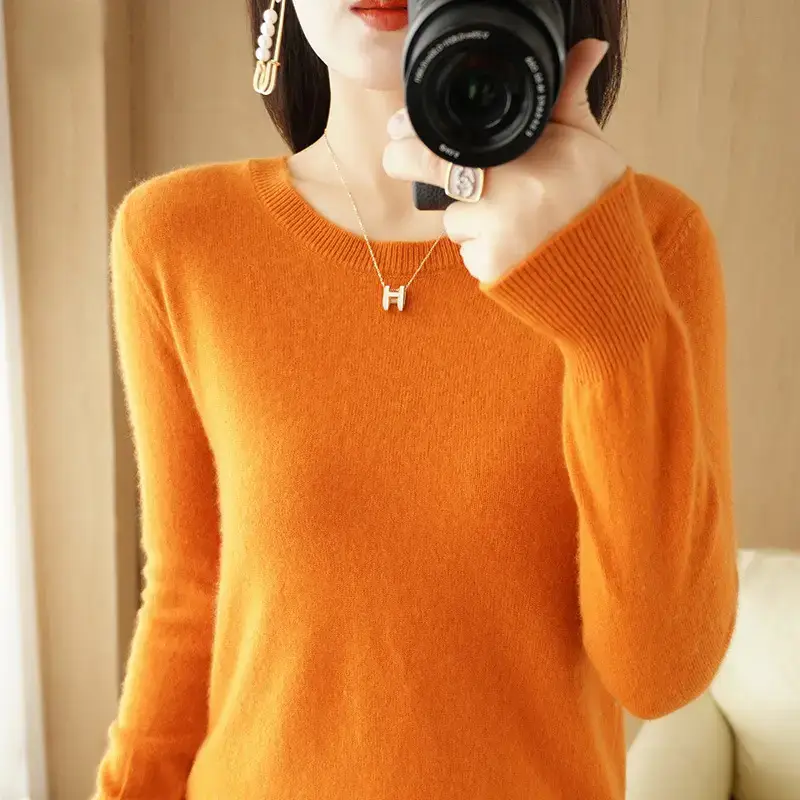 2024 Knitted Cross-border Ladies Sweater Purple - Image 16