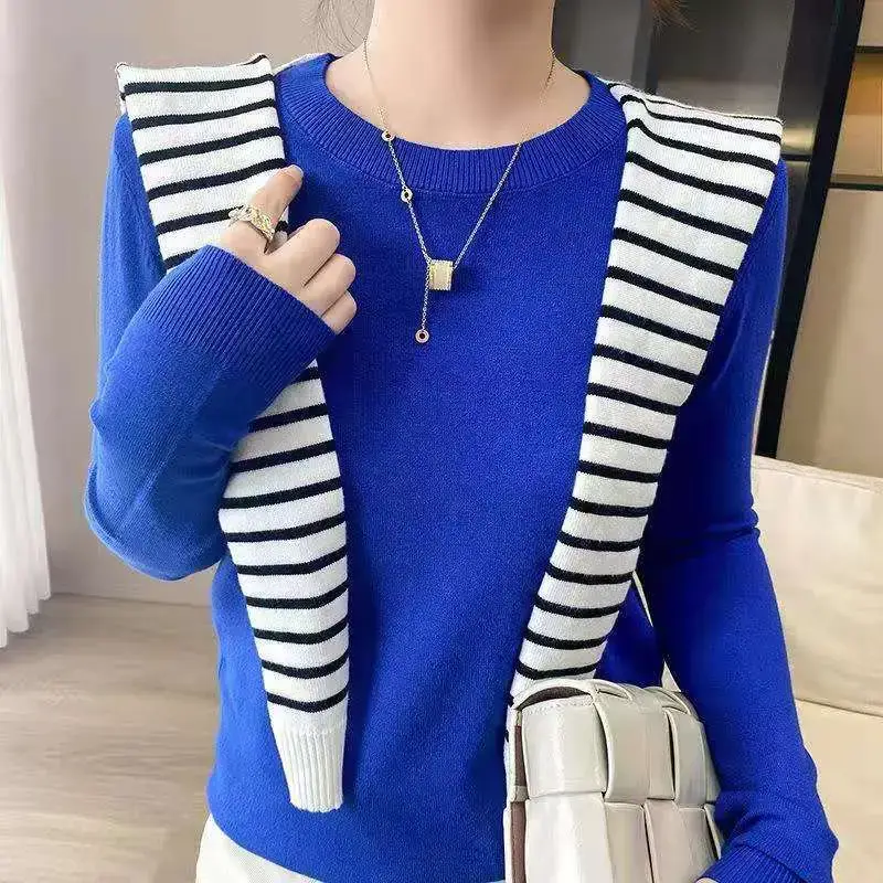 2024 Knitted Cross-border Ladies Sweater Purple - Image 20