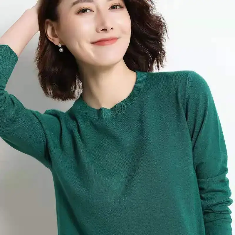 2024 Knitted Cross-border Ladies Sweater Purple - Image 21