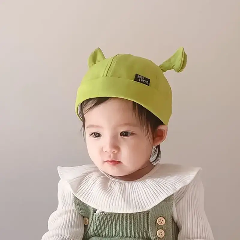 Green Fisherman Hat with Bear Ears for Kids - Image 3
