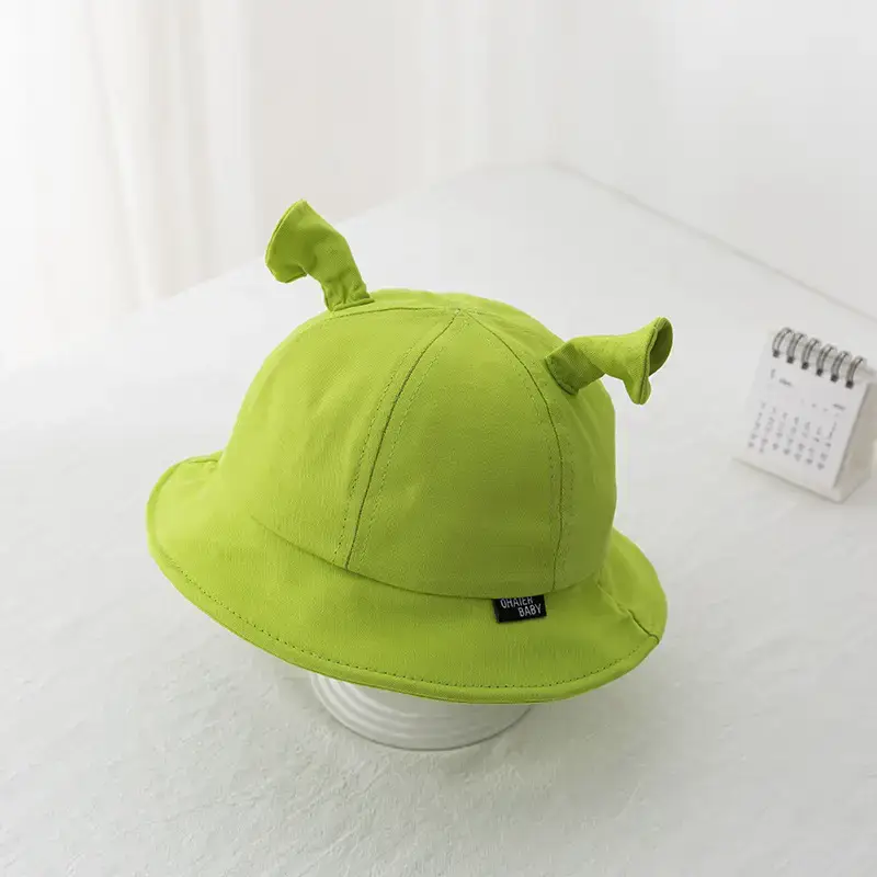 Green Fisherman Hat with Bear Ears for Kids - Image 5