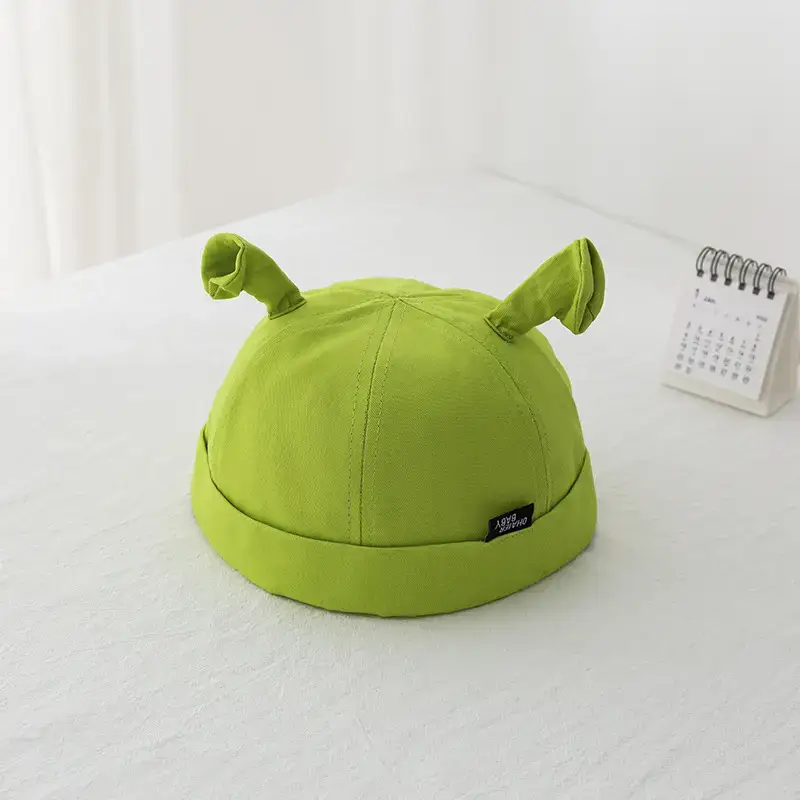 Green Fisherman Hat with Bear Ears for Kids - Image 6