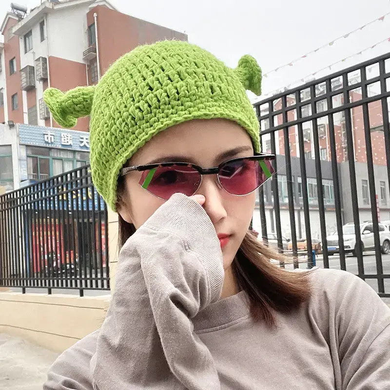 Green Fisherman Hat with Bear Ears for Kids - Image 8