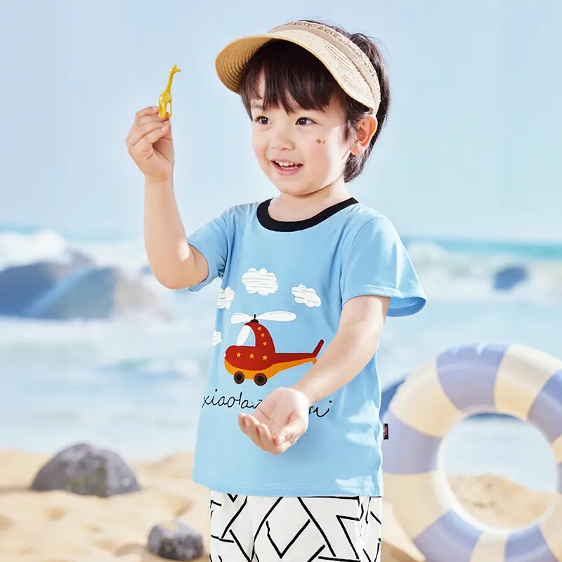 Girls Cotton T-Shirt Shorts Set Yellow New Summer - Image 24