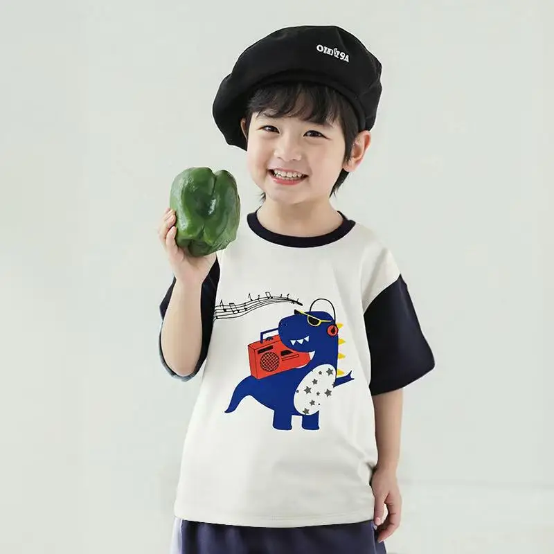 Girls Cotton T-Shirt Shorts Set Yellow New Summer - Image 5