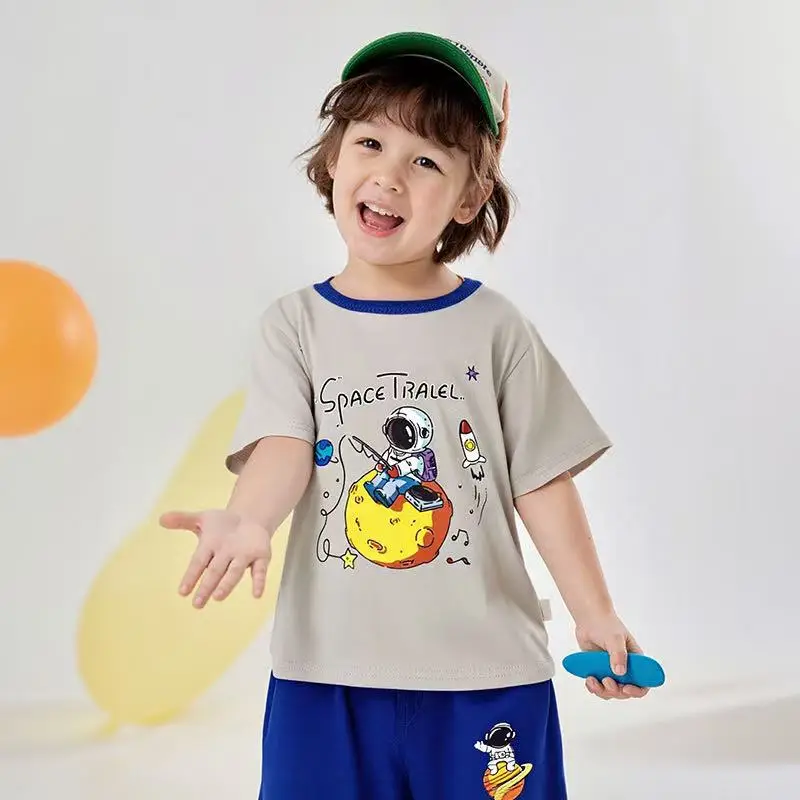 Girls Cotton T-Shirt Shorts Set Yellow New Summer - Image 7