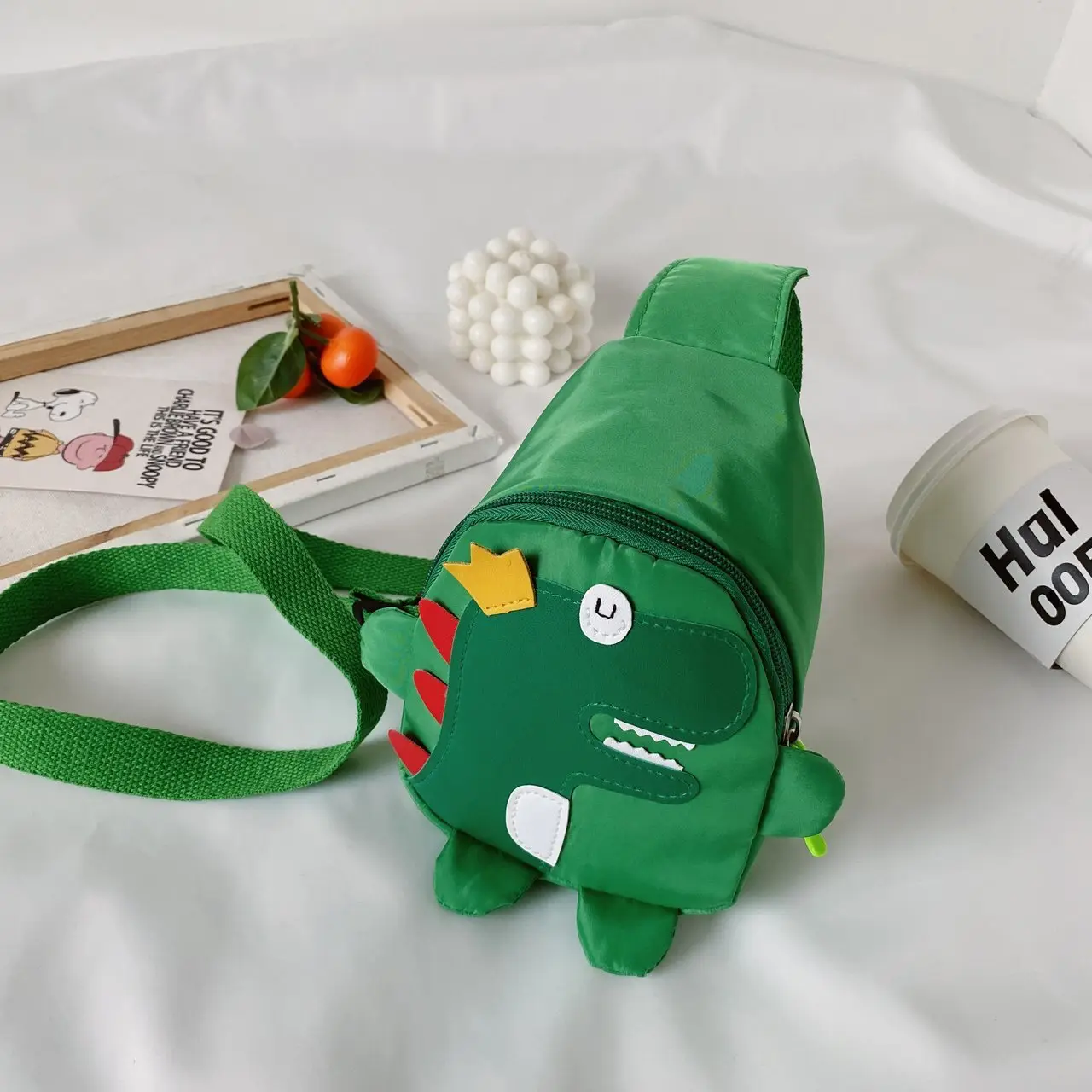 Red Dinosaur Crossbody Bag for Kids - Image 5