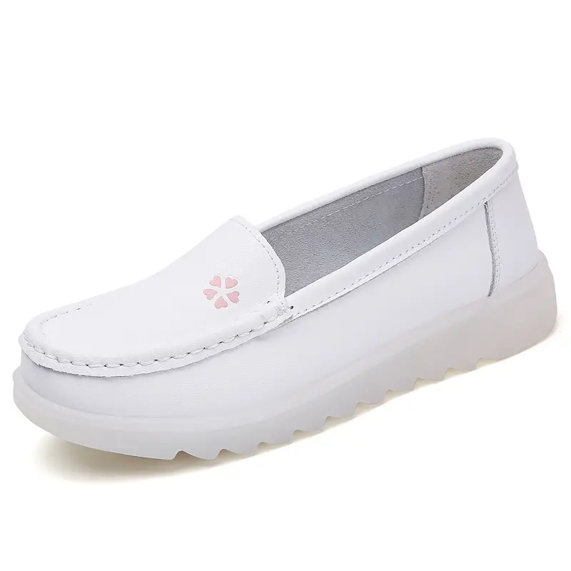 Ready Stock Nurse Shoes for Women, Spring and Summer, Soft Sole, Non-Slip, Breathable, Comfortable, White Thick Sole, Versatile Medical Work Shoes