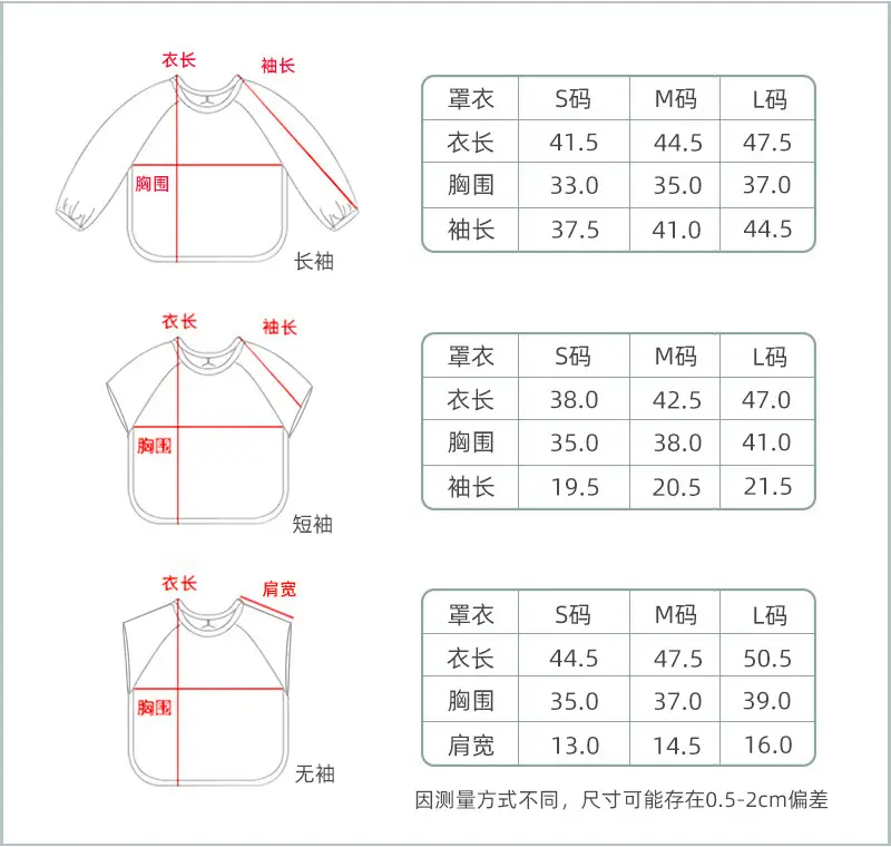 丹麦罩衣尺码图