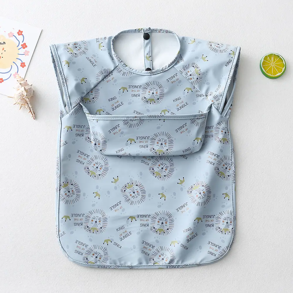 Sleeveless Upper Pocket-Blue Lion