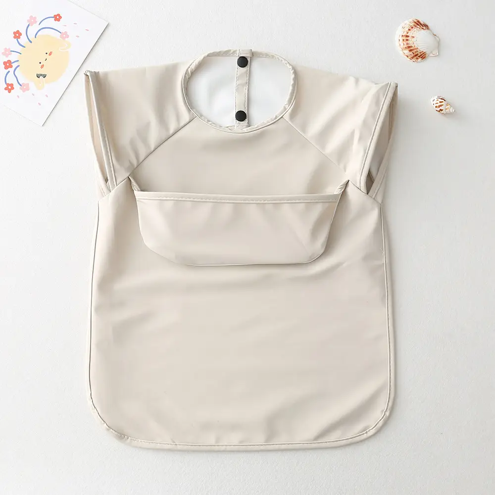 Sleeveless Top Pocket-Beige