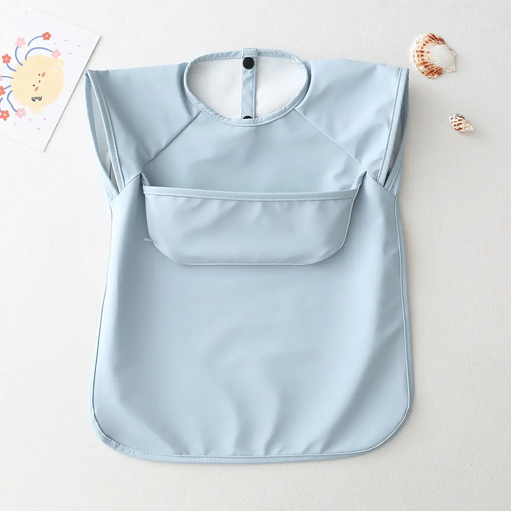 Sleeveless Top Pocket-Blue