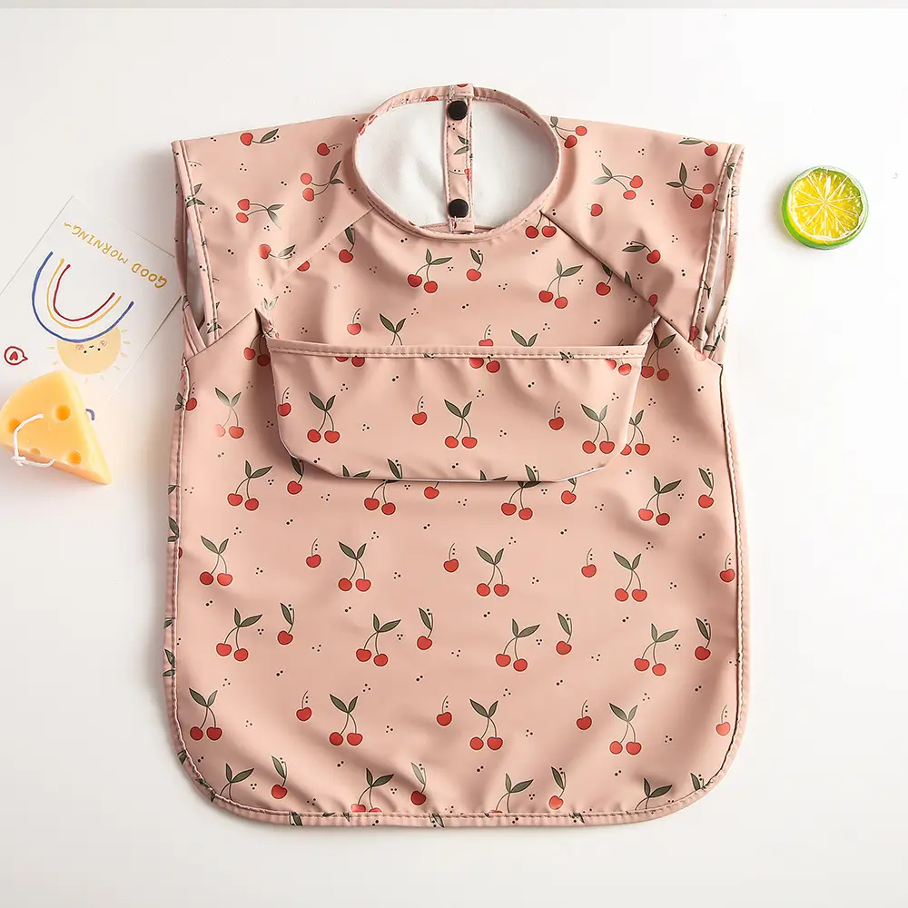 Sleeveless upper pocket-leaf cherry