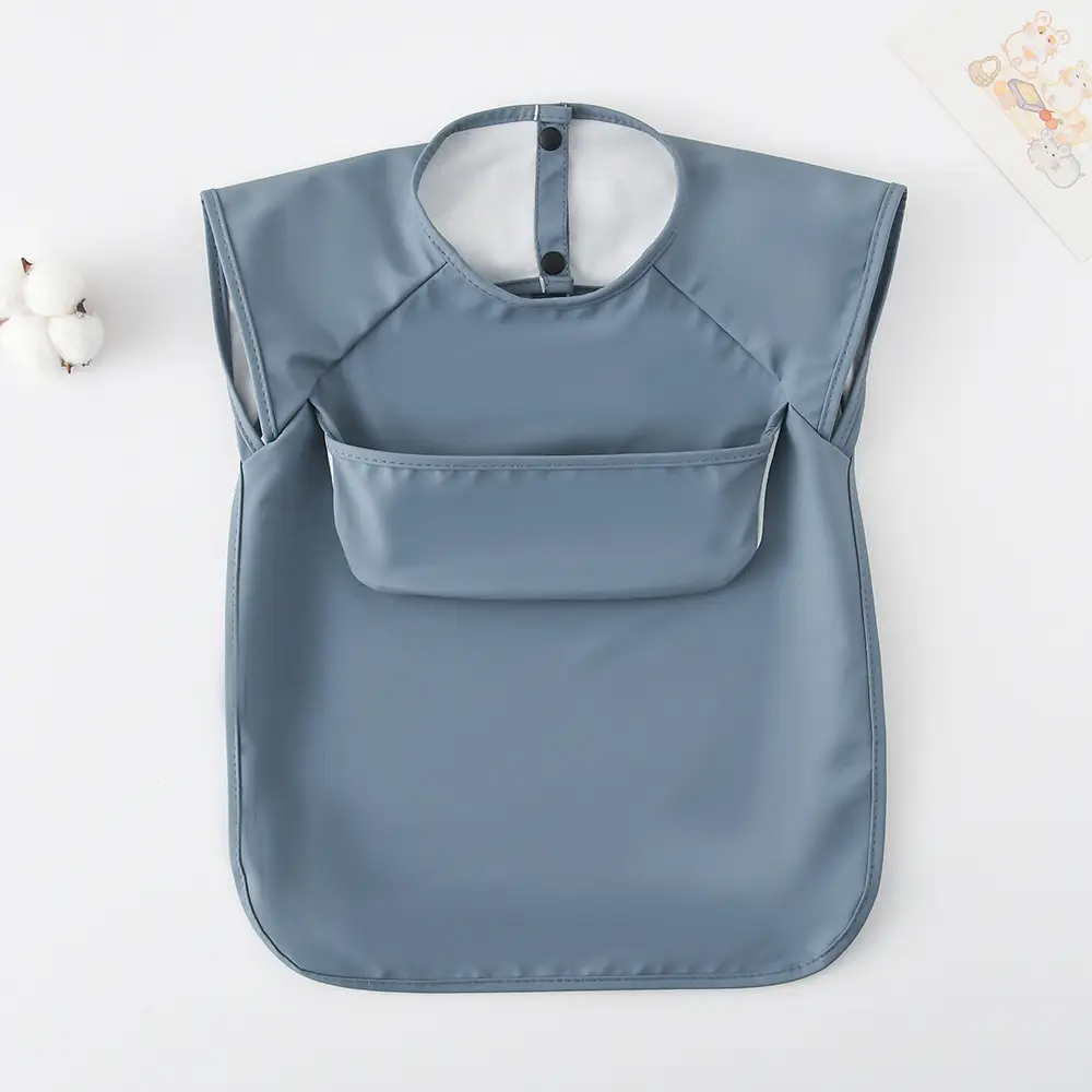 Sleeveless upper pocket-ink blue