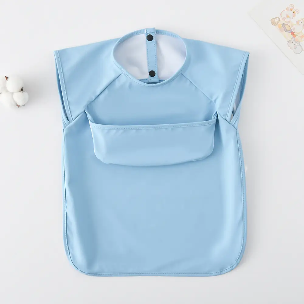 Sleeveless Upper Pocket-Sky Blue