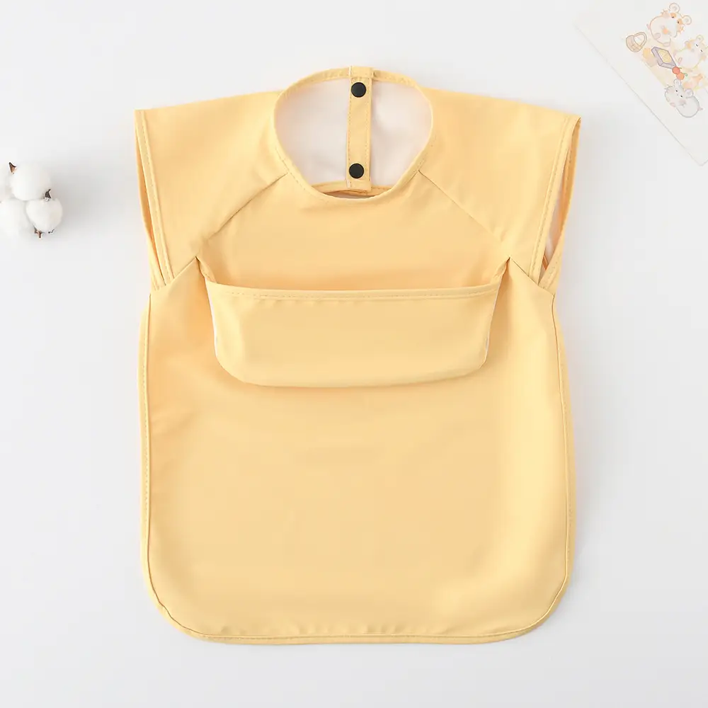 Sleeveless upper pocket-yellow
