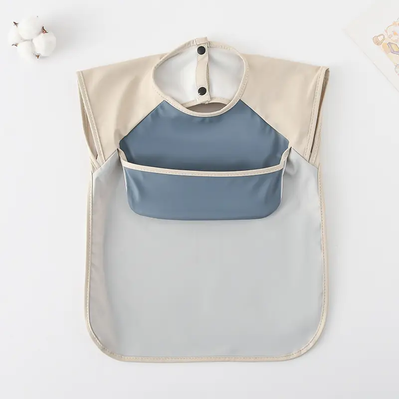 [sleeveless upper pocket] dark blue beige
