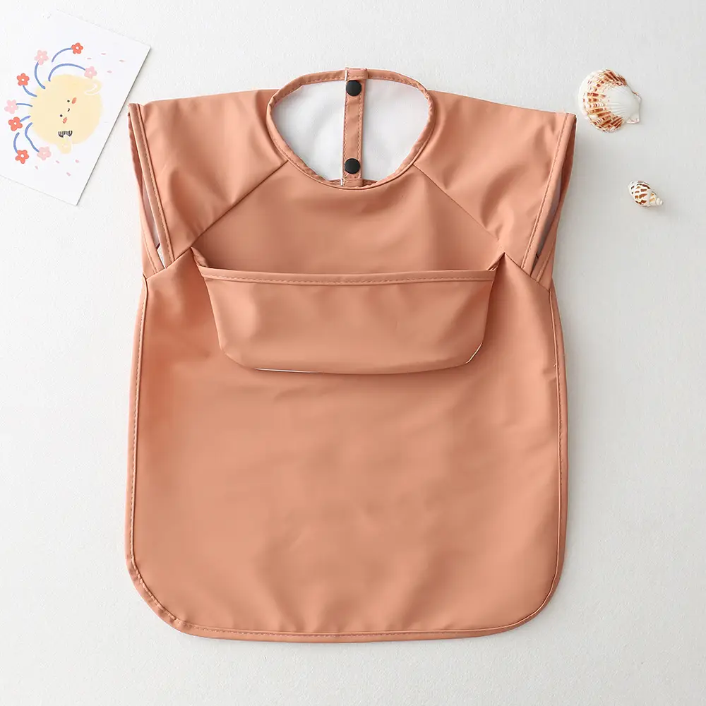 Baby Bib Sleeveless Pu Anti-Dirty Feeding Clothes