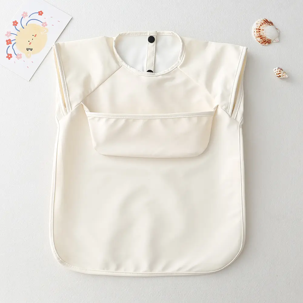 Baby Bib Sleeveless Pu Anti-Dirty Feeding Clothes