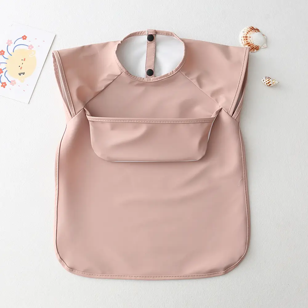 Baby Bib Sleeveless Pu Anti-Dirty Feeding Clothes