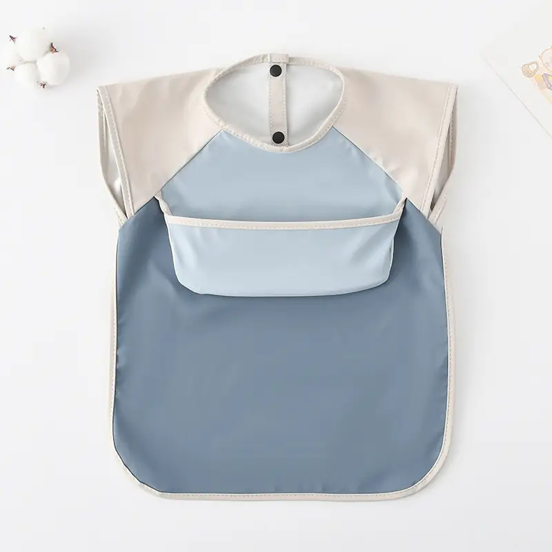 Baby Bib Sleeveless Pu Anti-Dirty Feeding Clothes