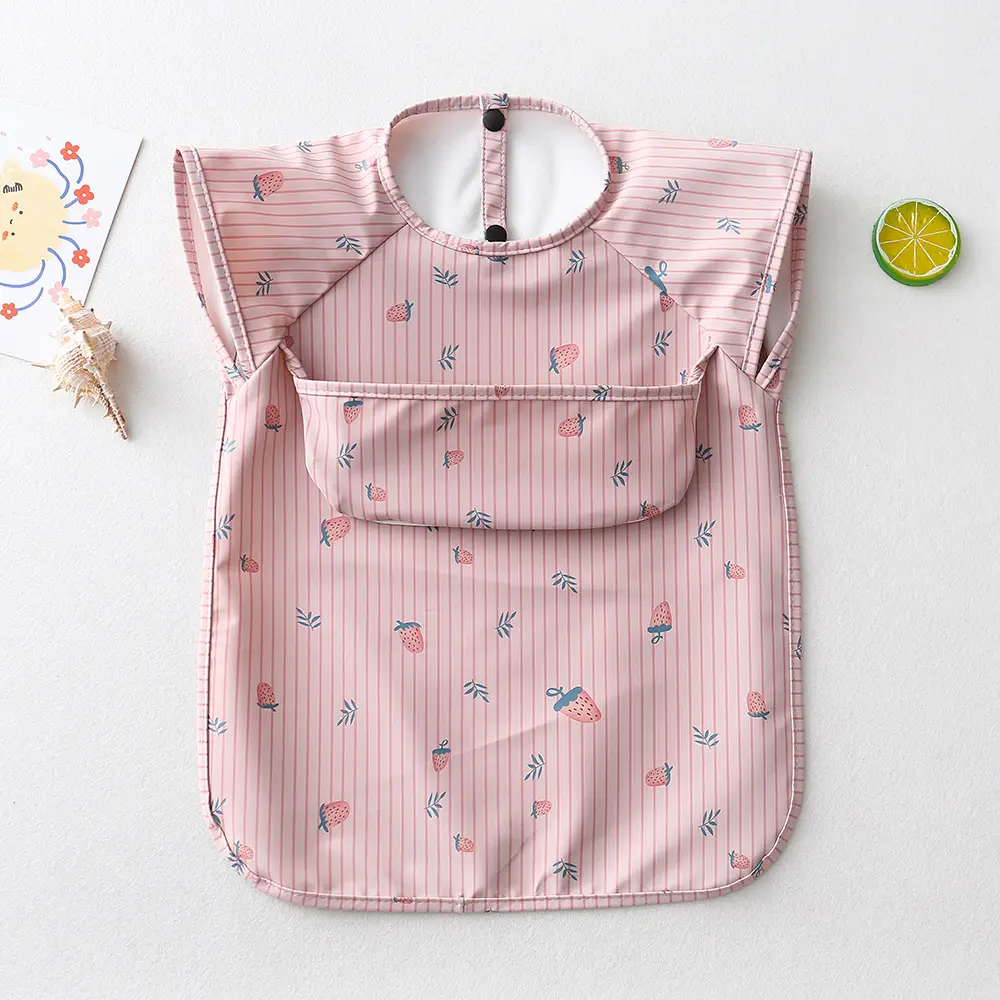 Baby Bib Sleeveless Pu Anti-Dirty Feeding Clothes