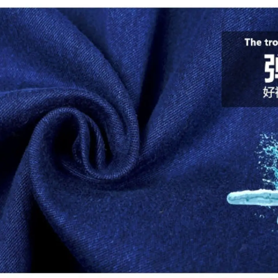 Blue Micro-Elastic High Waist Jeans for Girls - Image 4