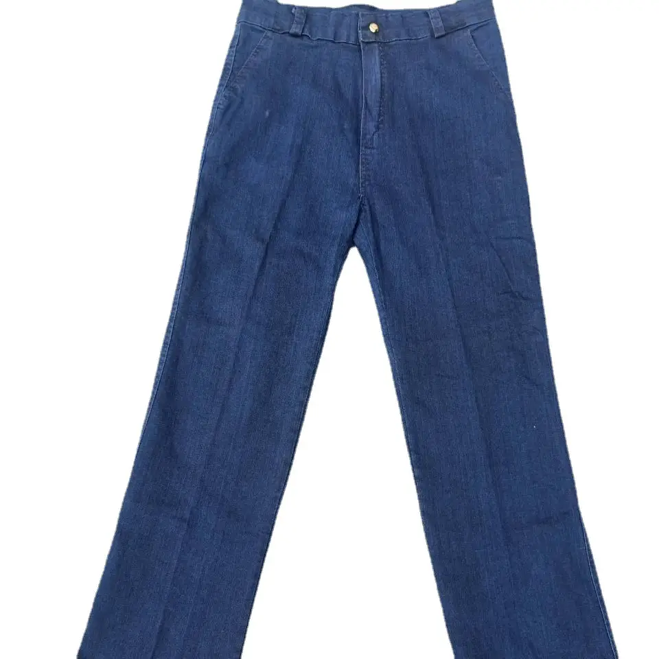 Blue Micro-Elastic High Waist Jeans for Girls - Image 6