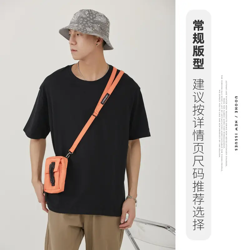 Men Cotton Plain T-Shirt Light Grey Summer - Image 2