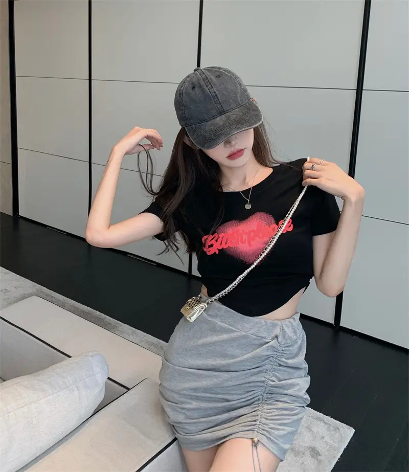 Women Love Letter Print T-Shirt 2025 Summer — feature 11