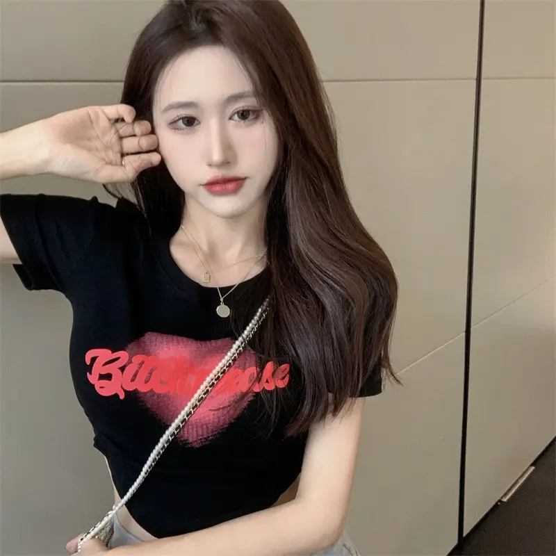 Women Love Letter Print T-Shirt 2025 Summer — feature 12