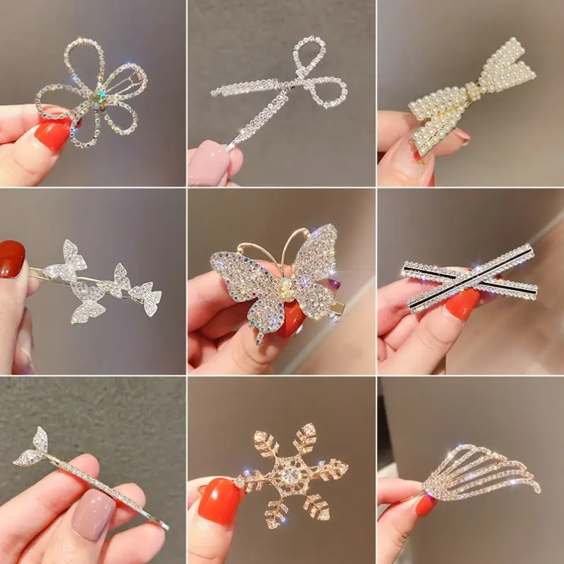 Korean Fairy Bangs Clip Pearl Hairpin for Women