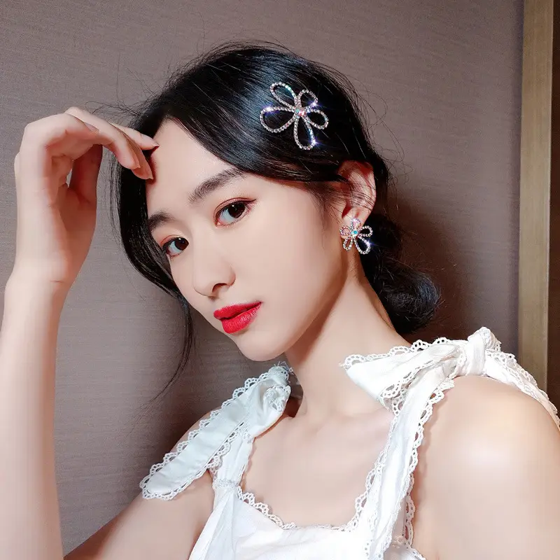 Korean Fairy Bangs Clip Pearl Hairpin for Women