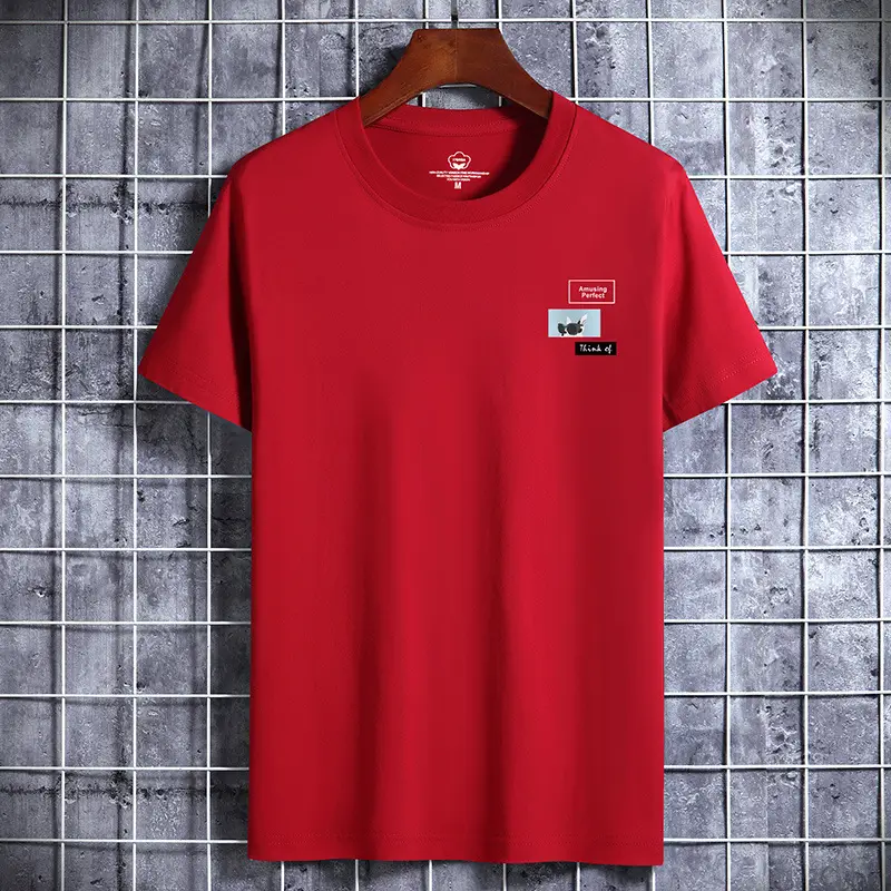 Men Cotton Short Sleeve T-Shirt Grey - Image 16