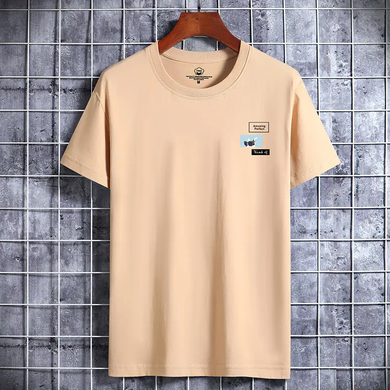 Men Cotton Short Sleeve T-Shirt Grey - Image 2