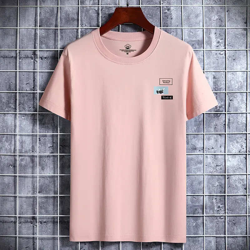 Men Cotton Short Sleeve T-Shirt Grey - Image 3