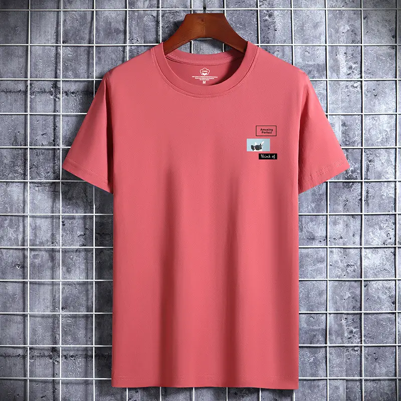 Men Cotton Short Sleeve T-Shirt Grey - Image 7