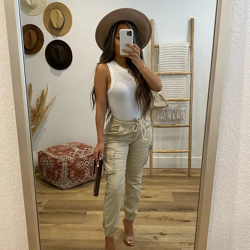 Women's Summer Knit Bottoming Vest & Pants Set - Image 7