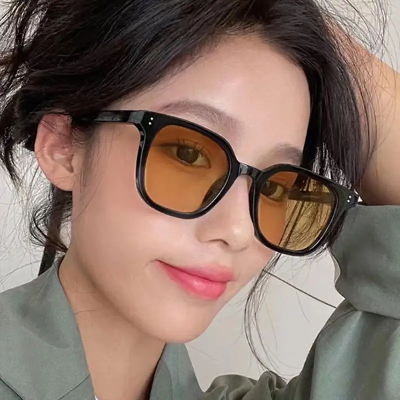 Men Black Gray Sunglasses Korean Style Driving Glasses - Image 11