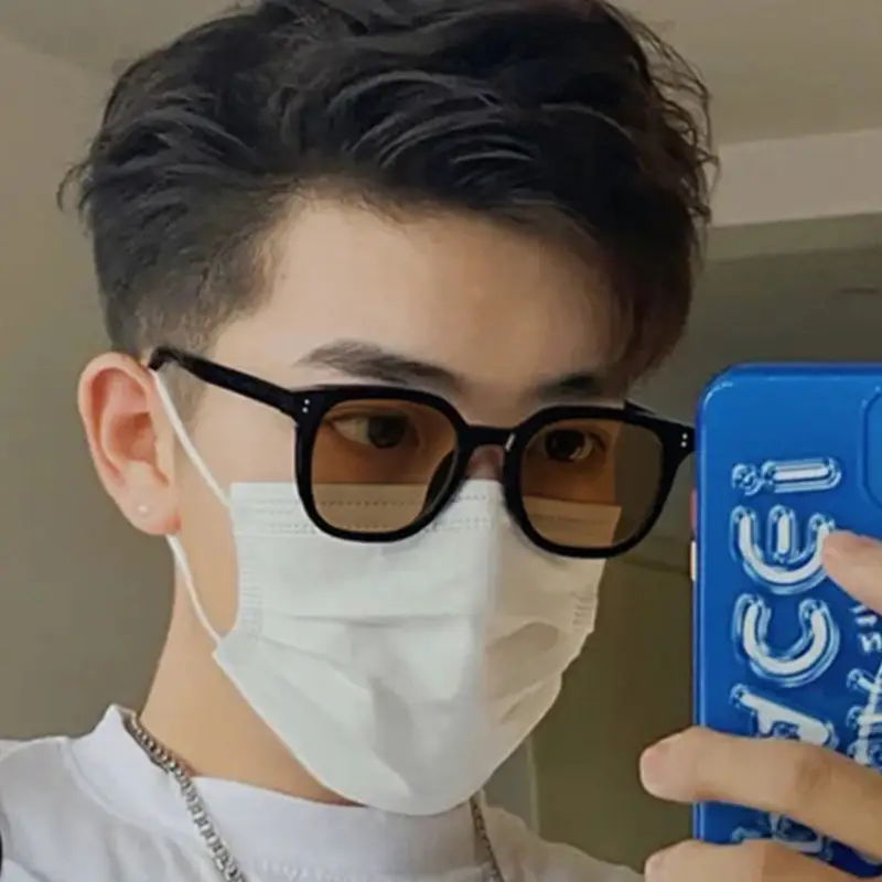Men Black Gray Sunglasses Korean Style Driving Glasses - Image 12