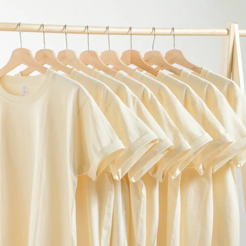 Apricot Cotton Crew T-Shirt for Men Women