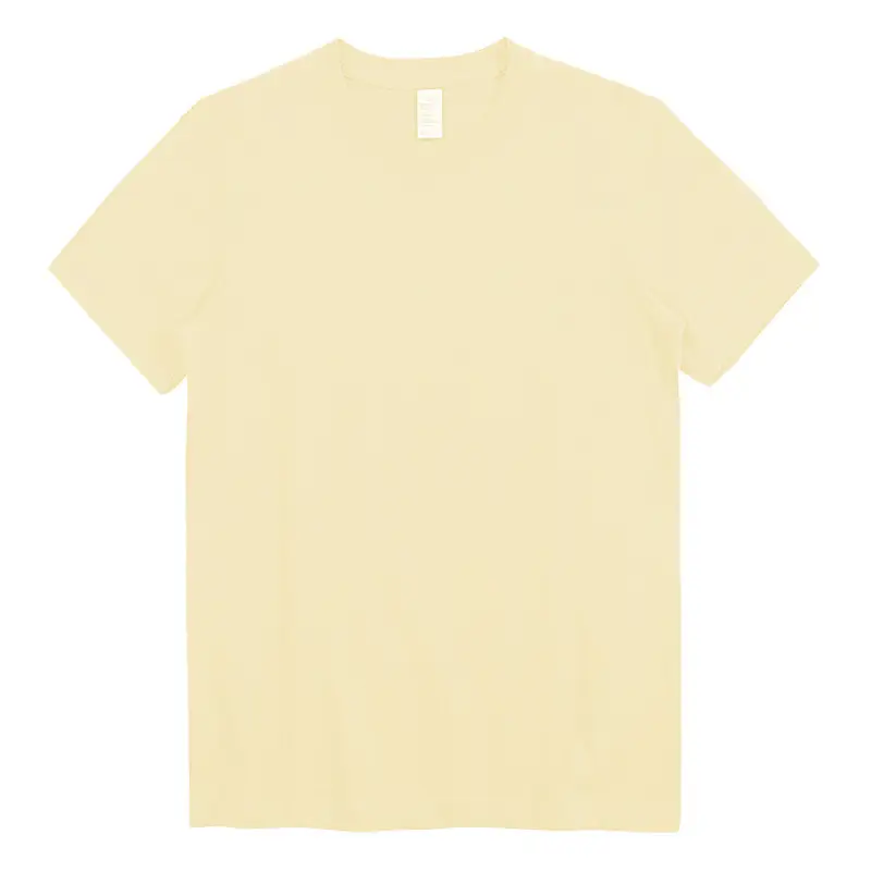 Apricot Cotton Crew T-Shirt for Men Women