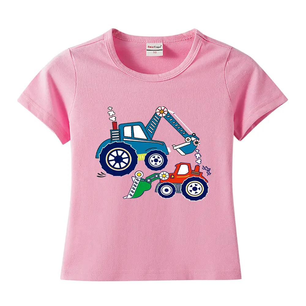 Blue Digger Cartoon Kids T-Shirt Cotton Round Neck Short Sleeve - Image 18